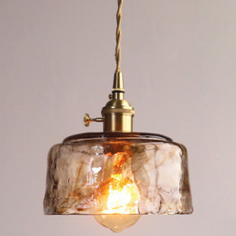 Sort Oval Loftlampe med Krystalprismaer i Industriel Stil