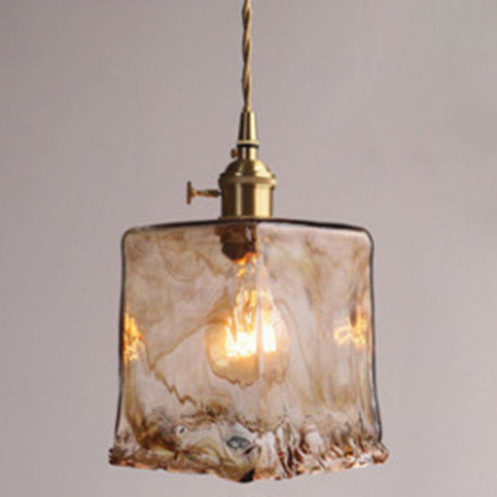 Sort Oval Loftlampe med Krystalprismaer i Industriel Stil