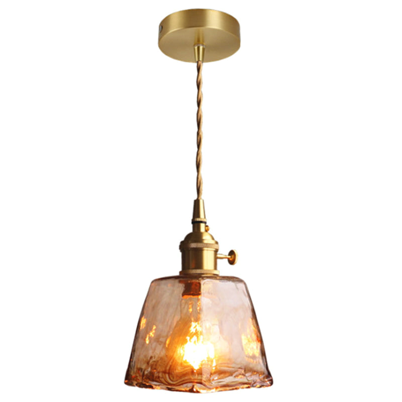 Sort Oval Loftlampe med Krystalprismaer i Industriel Stil