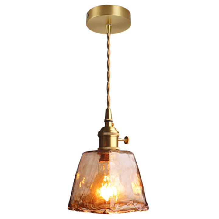 Sort Oval Loftlampe med Krystalprismaer i Industriel Stil
