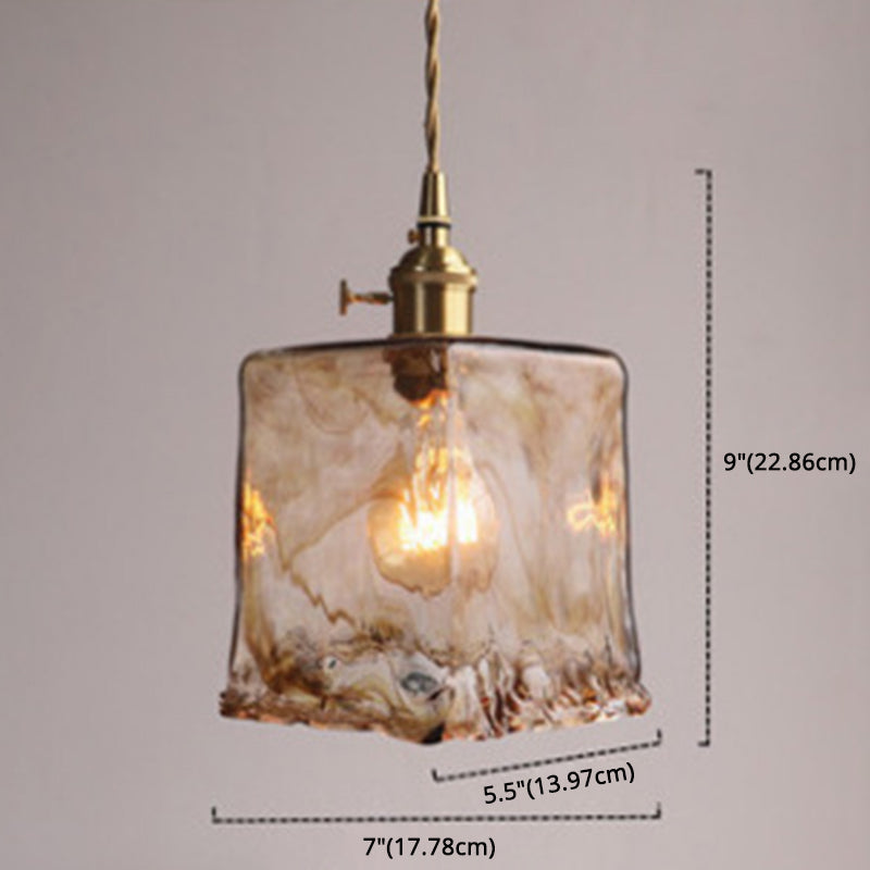 Sort Oval Loftlampe med Krystalprismaer i Industriel Stil