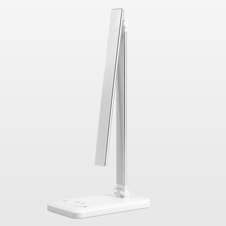 Minimalistisk Foldbar USB LED Skrivebordslampe i Sølv eller Sort