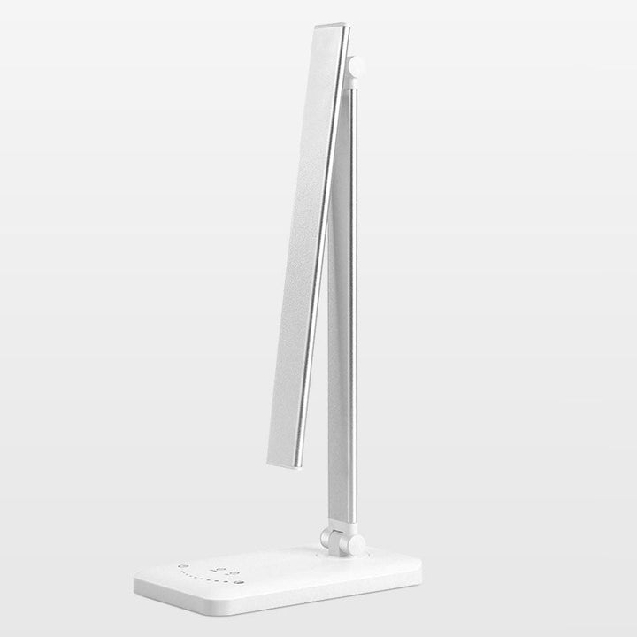 Minimalistisk Foldbar USB LED Skrivebordslampe i Sølv eller Sort