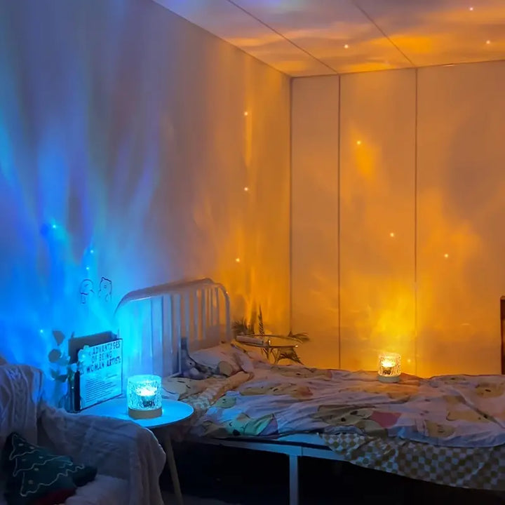 Farveskiftende Lampe med Fjernbetjening og Justerbar Lysstyrke - 16 Farver