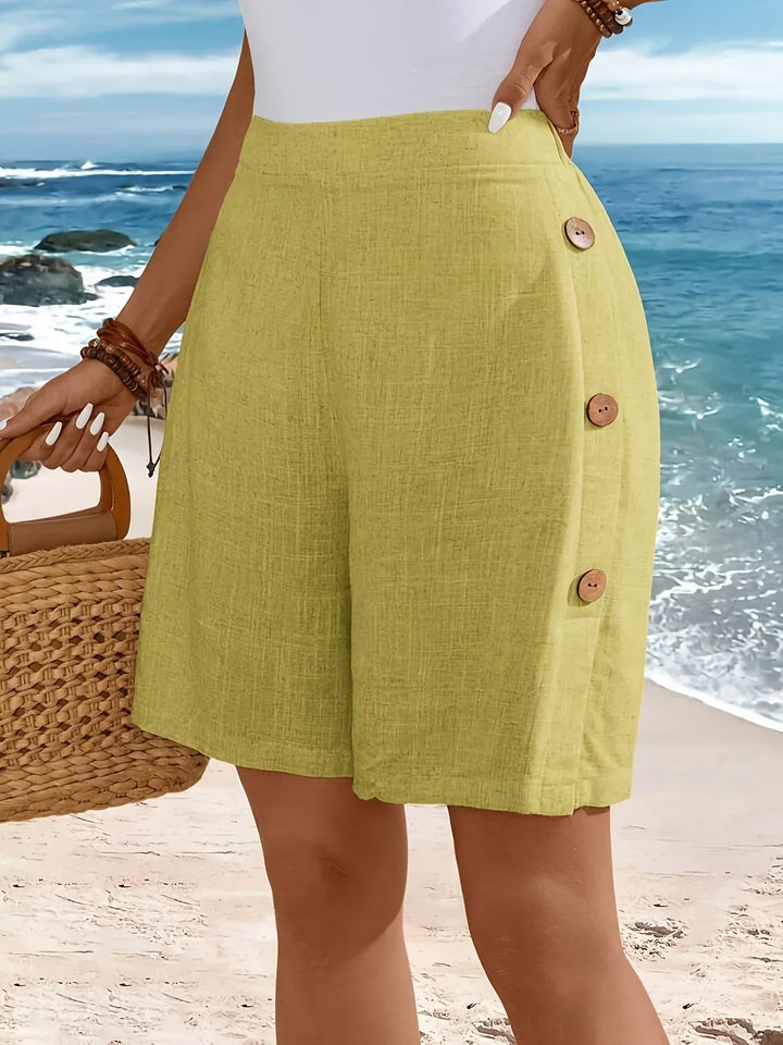 Whitney™ | Komfortable Shorts Med Knapper