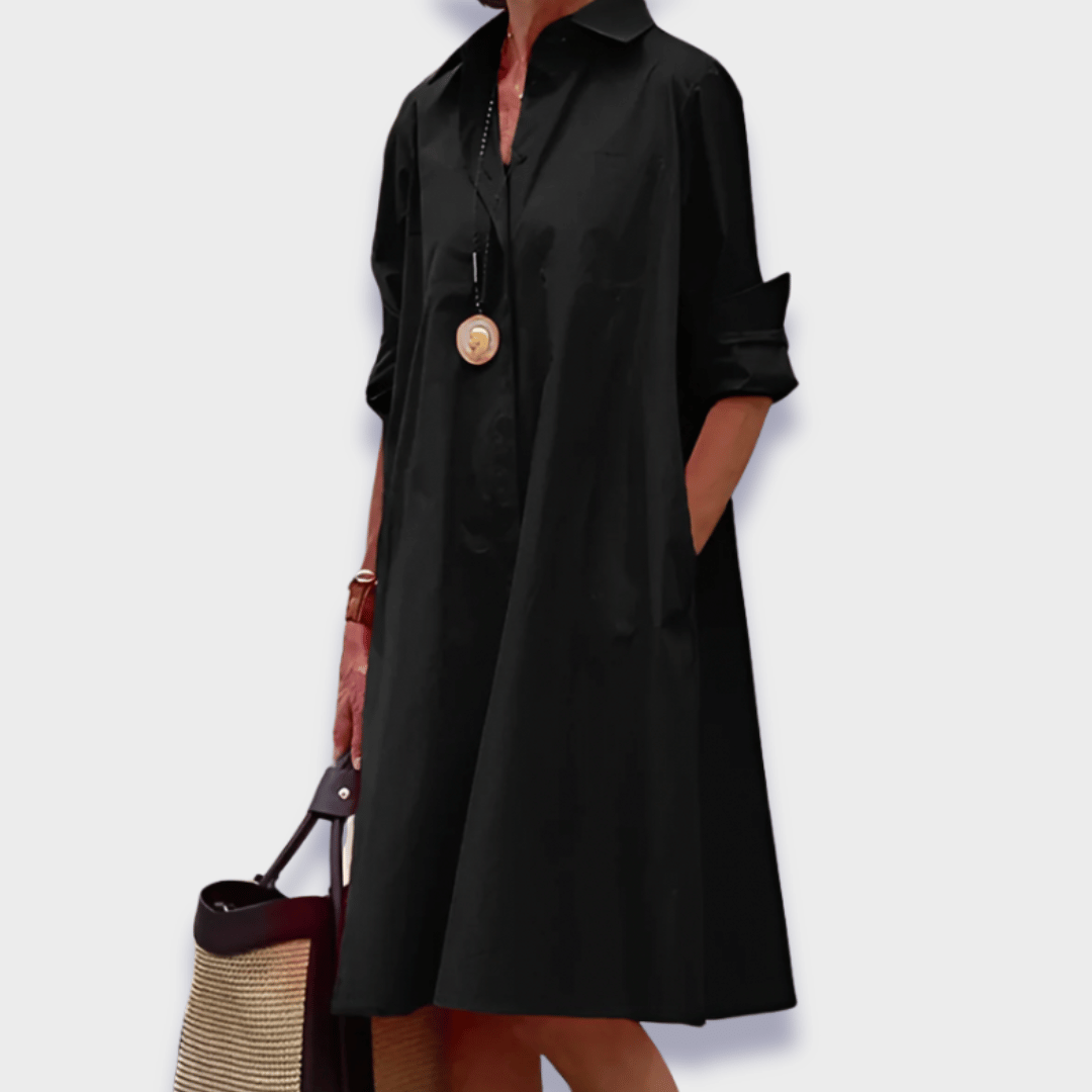 Leah™ | Elegant Midi Polo Kjole