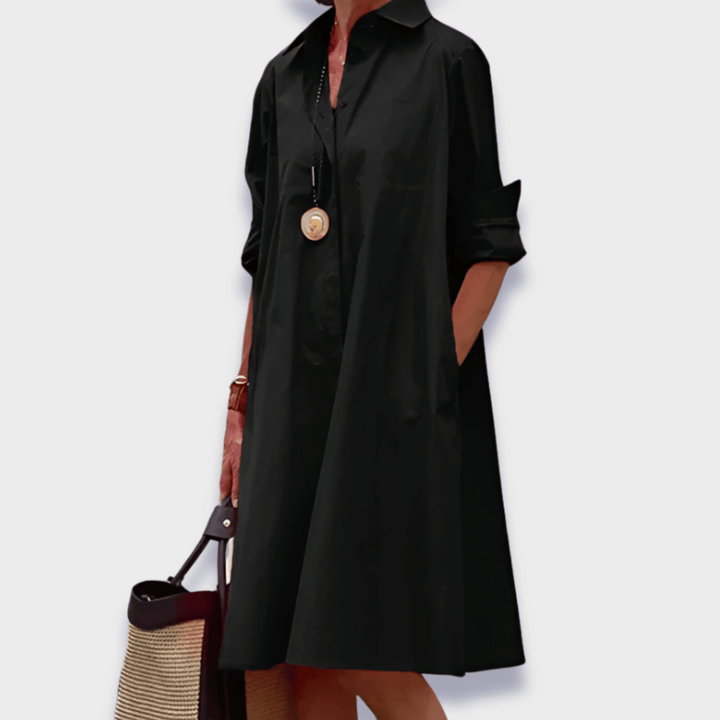 Leah™ | Elegant Midi Polo Kjole