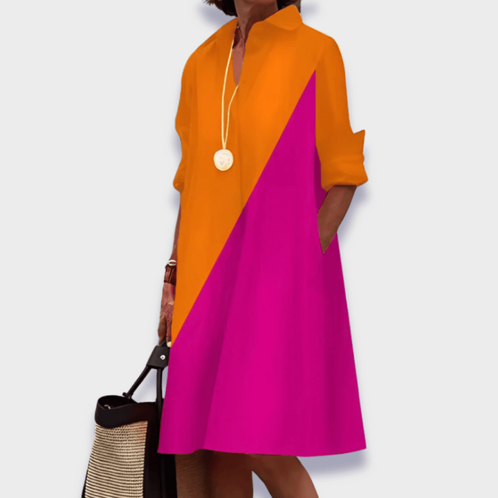 Leah™ | Elegant Midi Polo Kjole