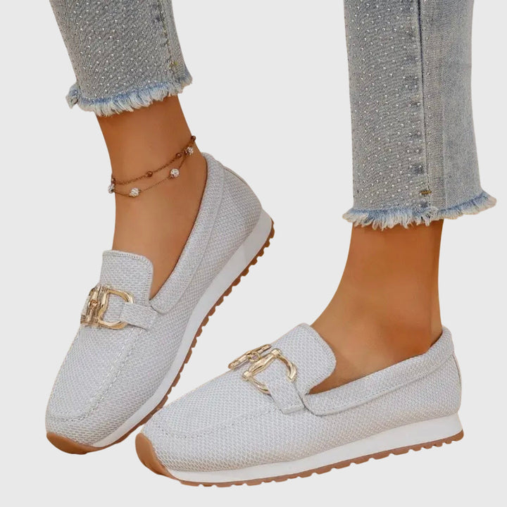 Beatrice | Damernes Orthopædiske Metalakcent Slip-On Loafer