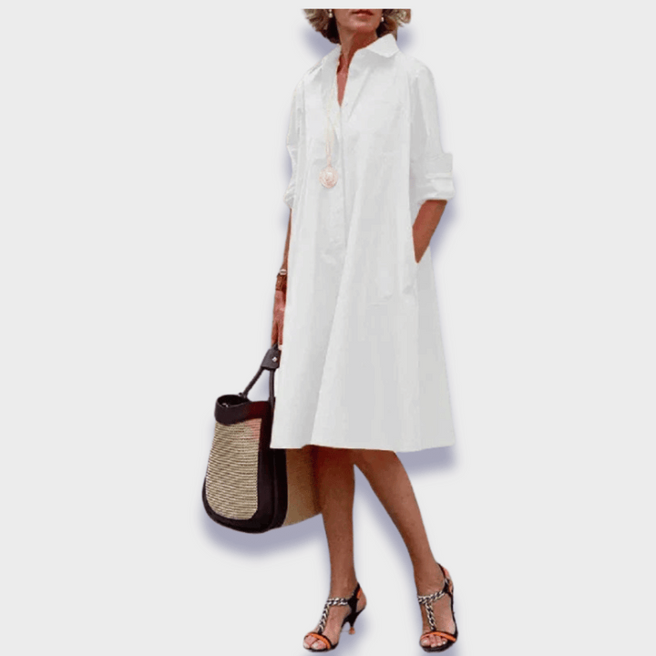 Leah™ | Elegant Midi Polo Kjole