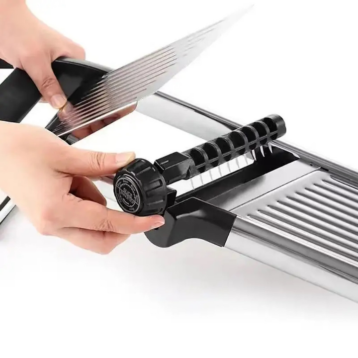 Justerbar Mandolin Slicer i Rustfrit Stål med Skarpe Blade