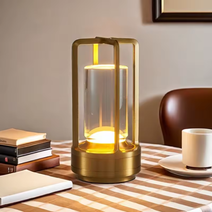 Genopladelig Nordic LED Bordlampe med Berøringskontrol