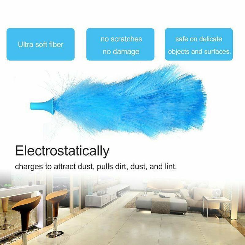 360° Elektrisk Spin Duster med Mikrofiberbørster
