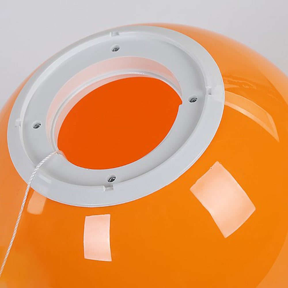 Moderne Rund LED Loftlampe i Hvid Akryl