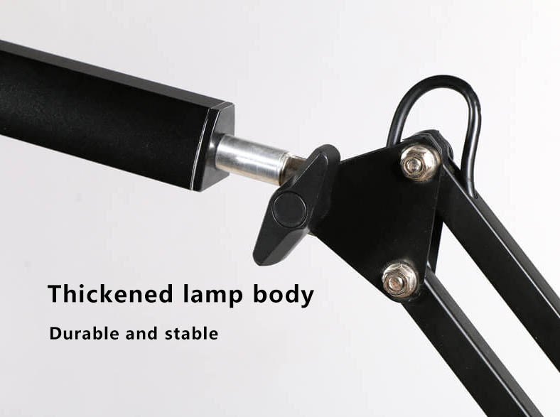 Justerbar LED Klemmedesk Lampe med USB Strøm