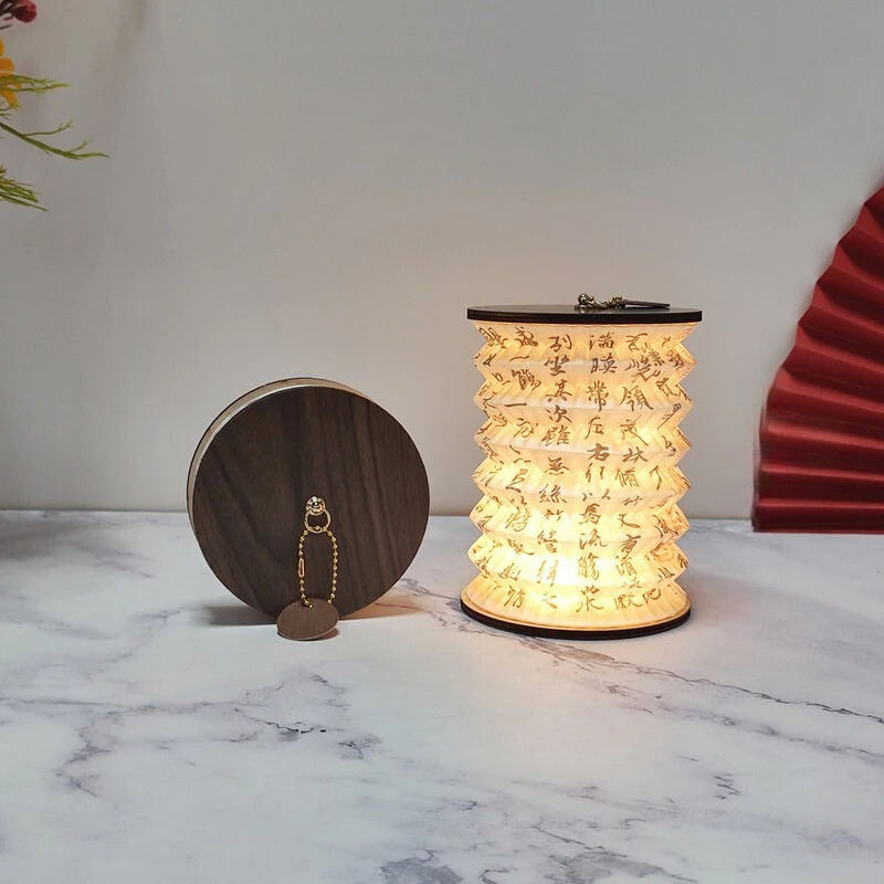 Foldbar Touch Control LED Lampe med USB Genopladeligt Batteri