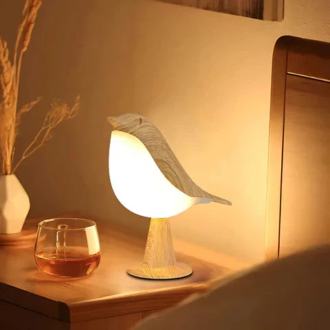 Fugl-formet Justerbar Lampe og Aroma Diffuser med USB-C Opladning