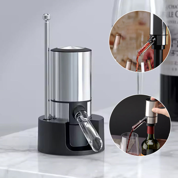 Elektrisk Vinaerator med Enkelt-Knap Kontrol i Rustfrit Stål