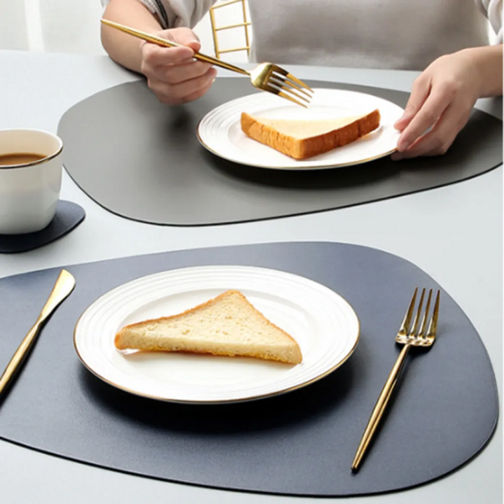 Pebble Bordskåner og Coaster Sæt i 4 Farver