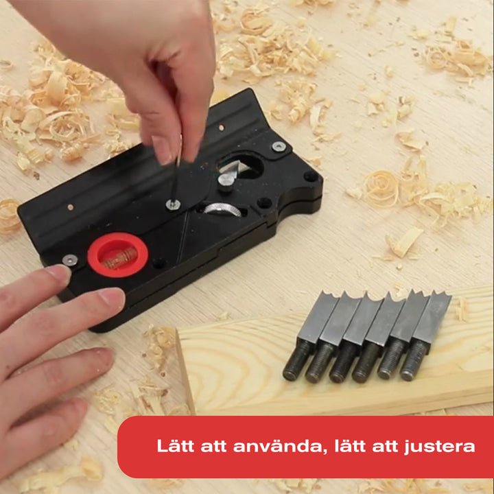 Justerbart Træplanesæt med Kulstofstålblade