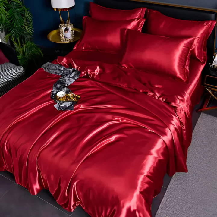 Silkeagtigt Dynebetræk Sæt i Polyester - Blødt og Åndbart