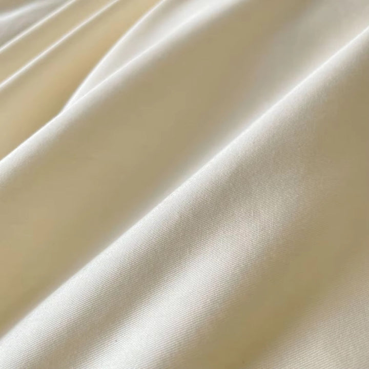 Satin Duvet Cover Sæt med Lynlås og Puder 100% Satin