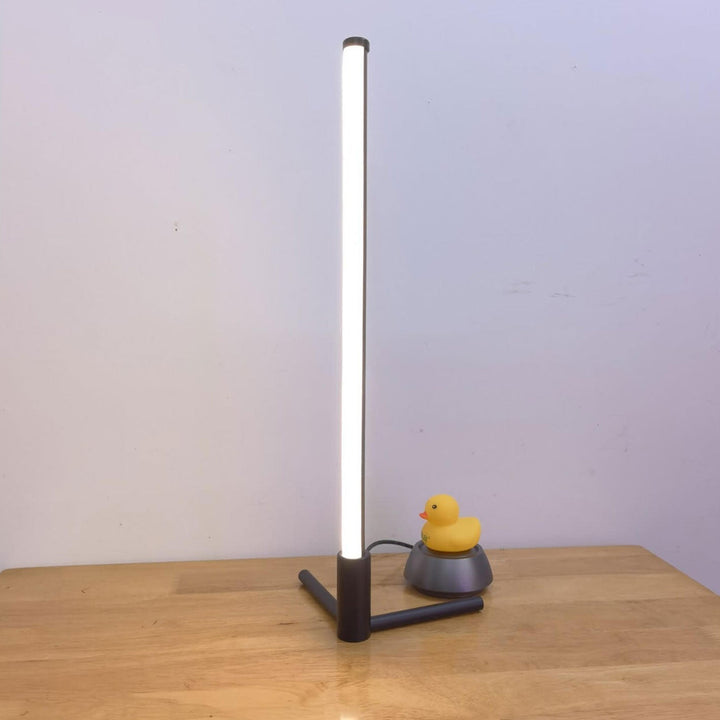 Minimalistisk LED Bordlampe med Justerbare Lysindstillinger i Metal og Akryl