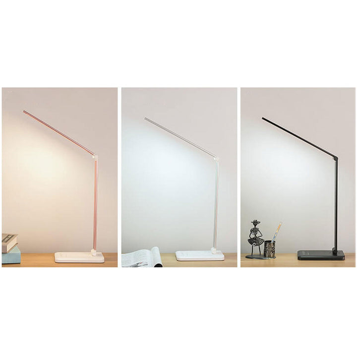 Sammenklappelig Dæmpbar LED Skrivebordslampe med Justerbar Farvetemperatur
