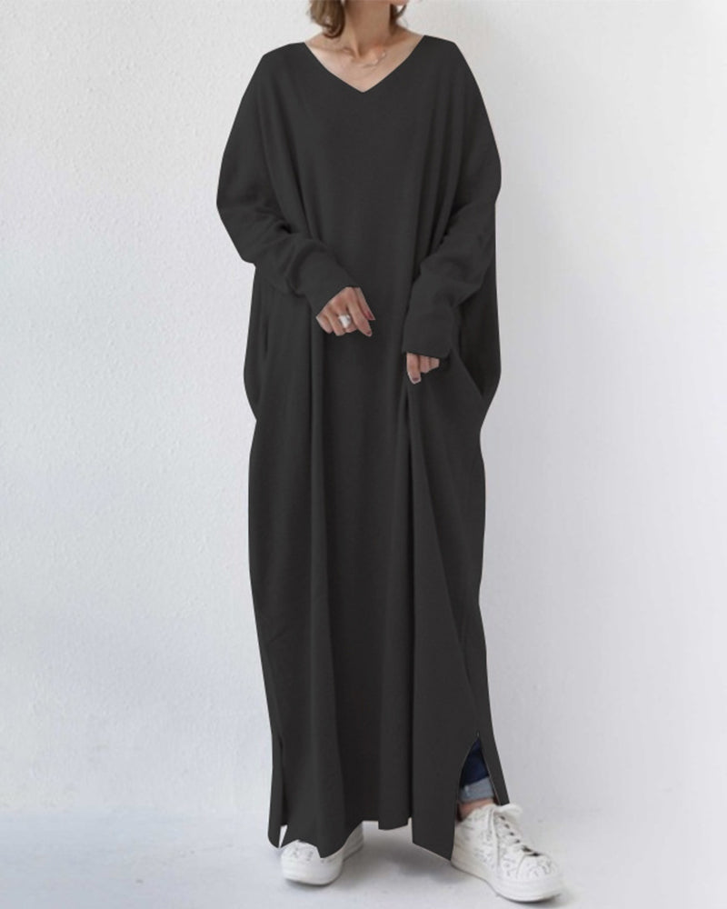 Harriet™ | Elegant Vinter Maxi Kjole til Kvinder med Lange Ærmer