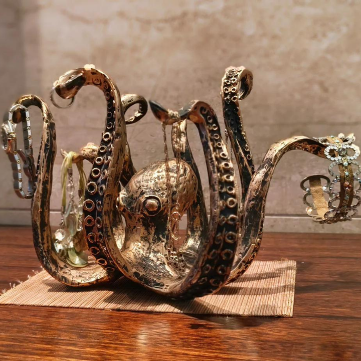Antik Bronze Kraken Krus Holder til 8 Krus