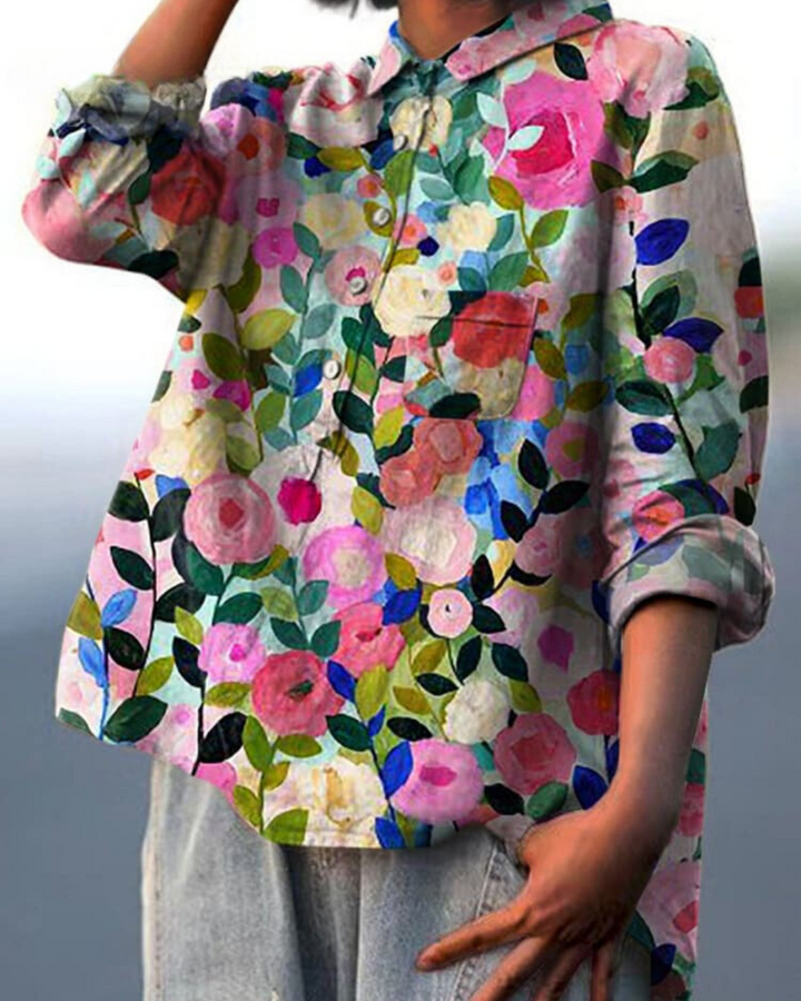 Monette™ | Blomstret Bluse