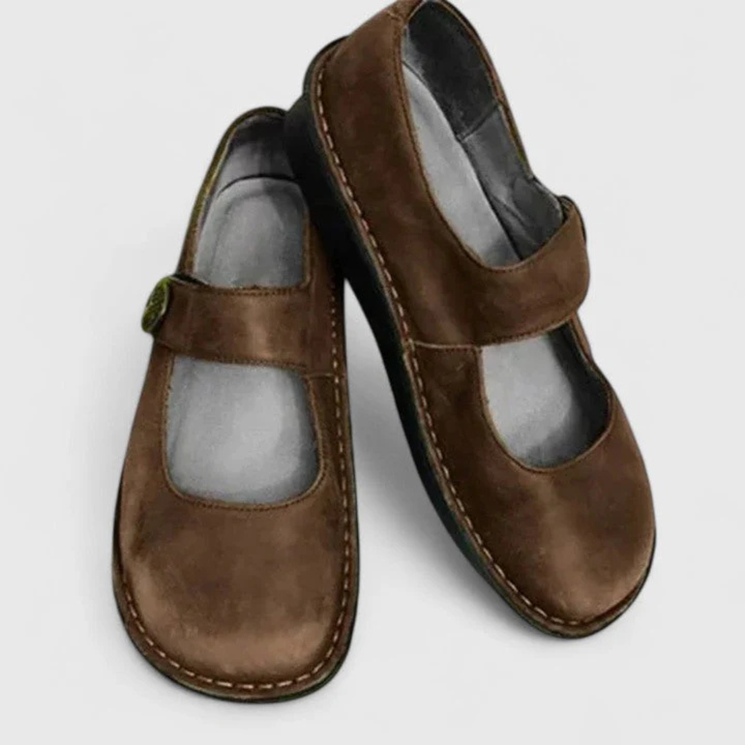 Selina | Dame Slip-On Sko med Remdetalje