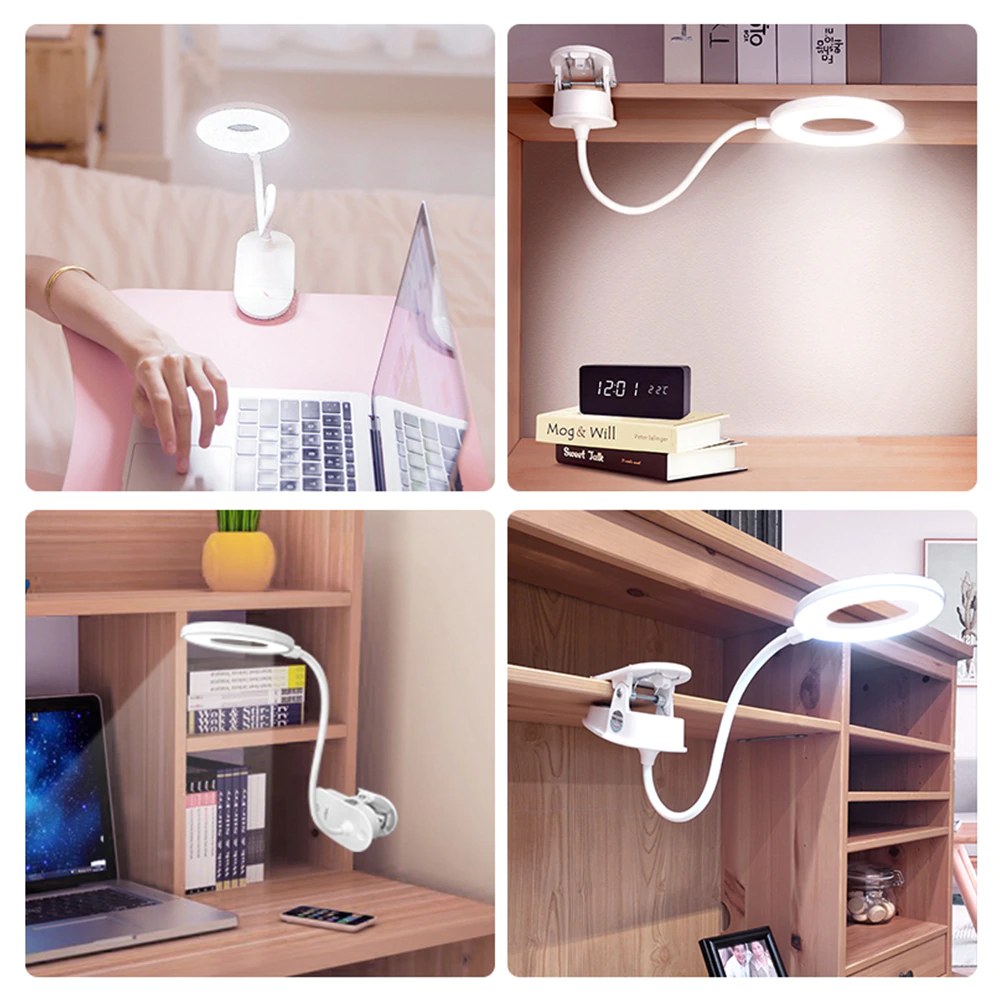 Trådløs Klipslampe med Touch Switch og Justerbare Lysindstillinger