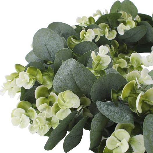 Elegant Kunstig Eucalyptus Krans - Vejrbestandig Dekoration