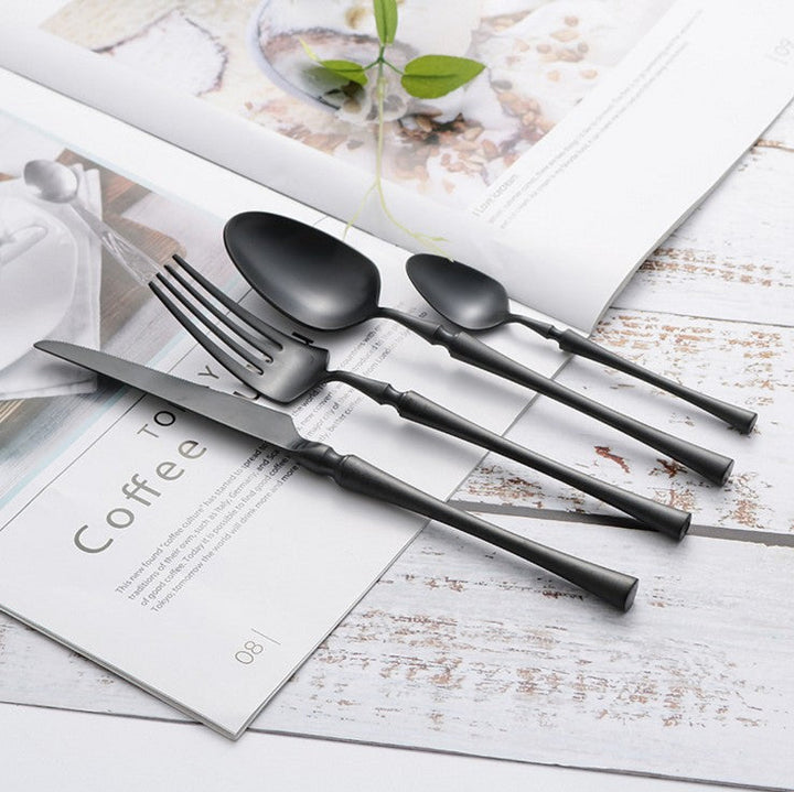 Elegant Bestik Sæt i Rustfrit Stål med Komfortable Håndtag