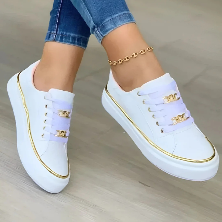 Pauline | Dame Platform Snøre Sneakers