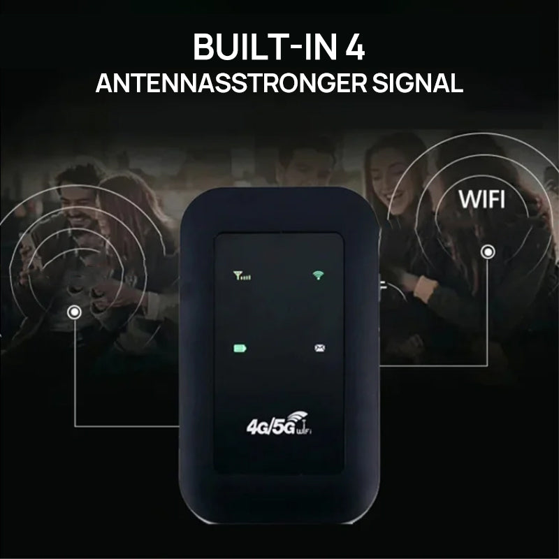 Bærbar 4G WiFi Hotspot med Hurtig Internetadgang