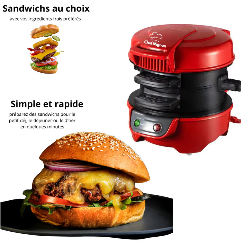 Manuel Non-Stick Burgerpresse i ABS-plastik