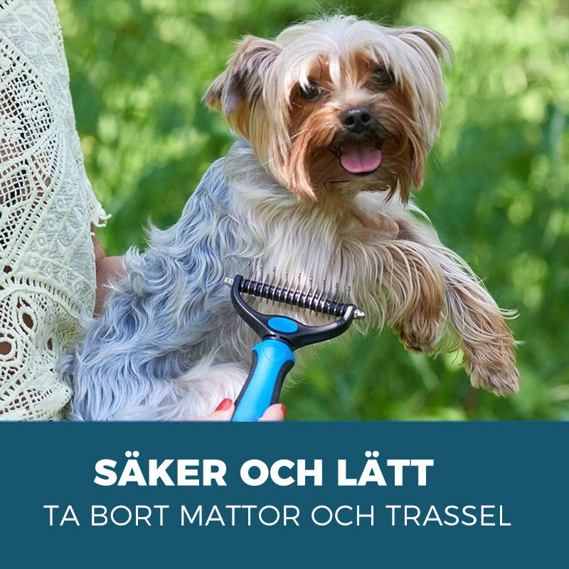Groomingbørste til Hunde og Katte med Rustfrit Stålblad