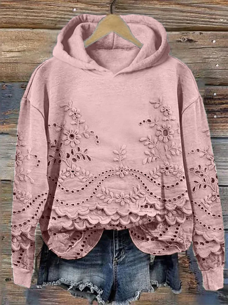 Saska™ | Chic Blomster Hoodie