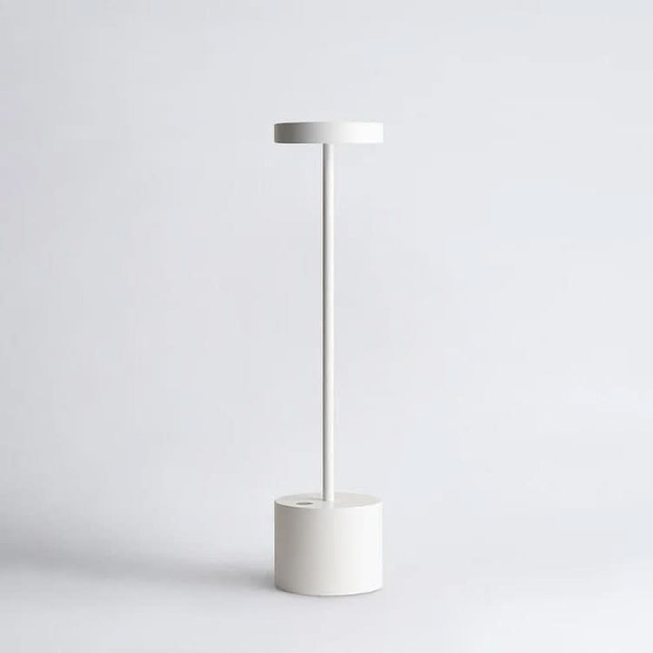 Genopladelig LED Bordlampe med Touch Dæmpning i Aluminium