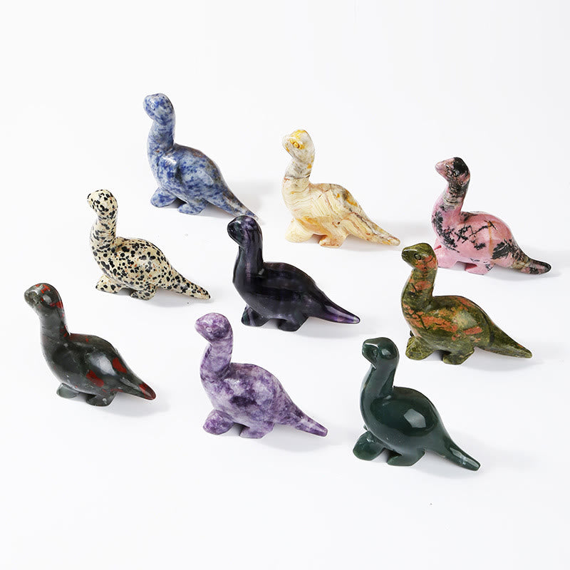 Naturlig Krystal Dinosaur Figurine 2,5 Tommer