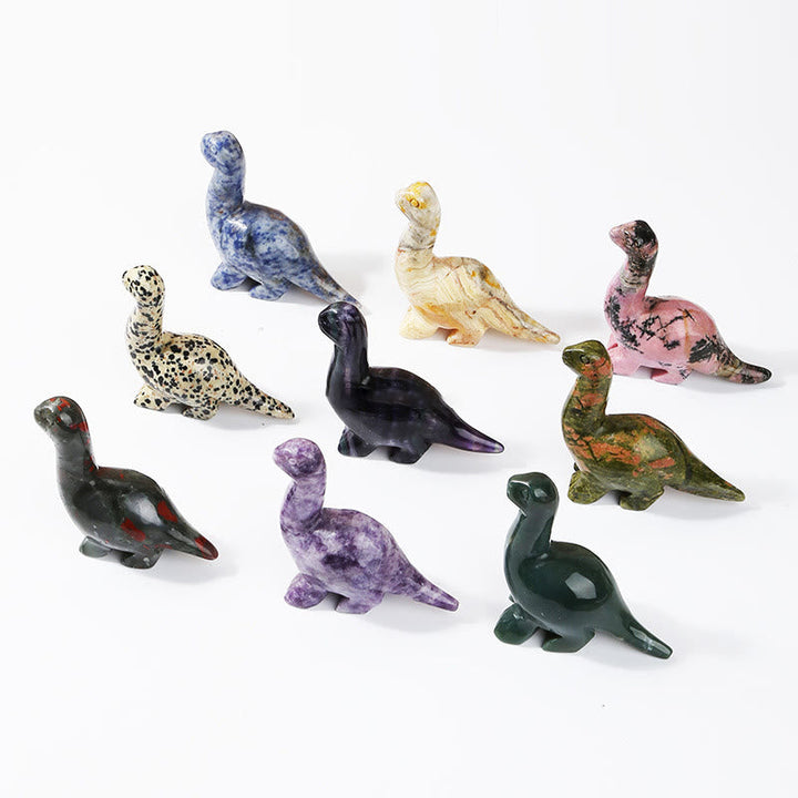 Naturlig Krystal Dinosaur Figurine 2,5 Tommer