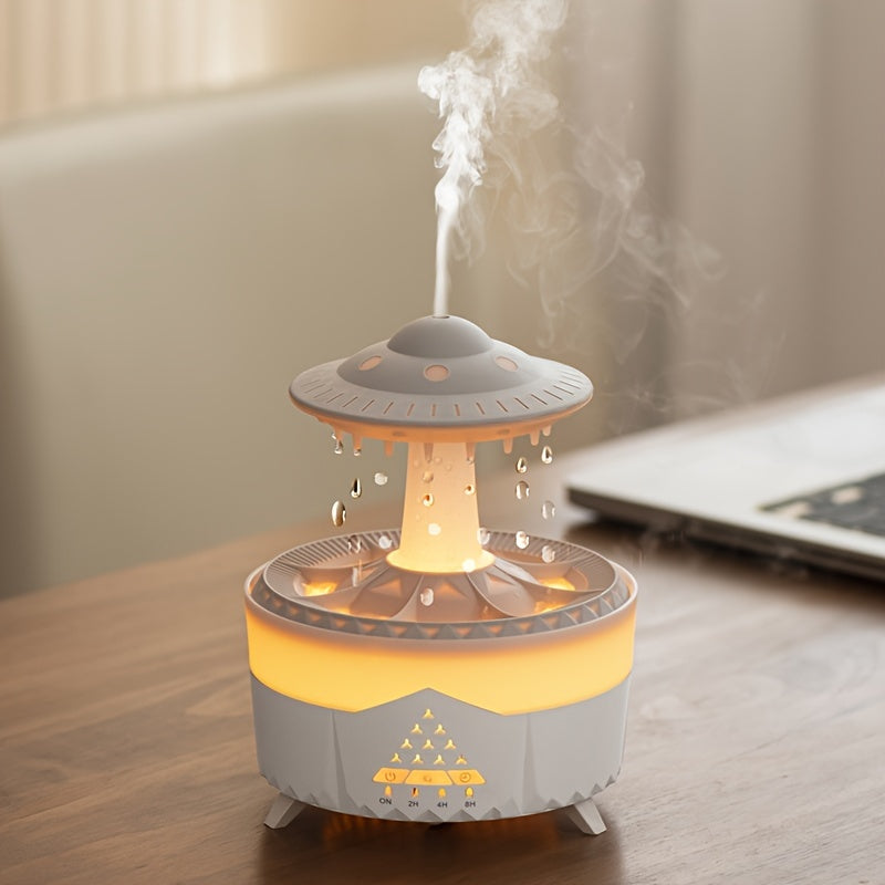 Æterisk Olie Diffuser med Regndråbe Design og Luftfugter Funktion