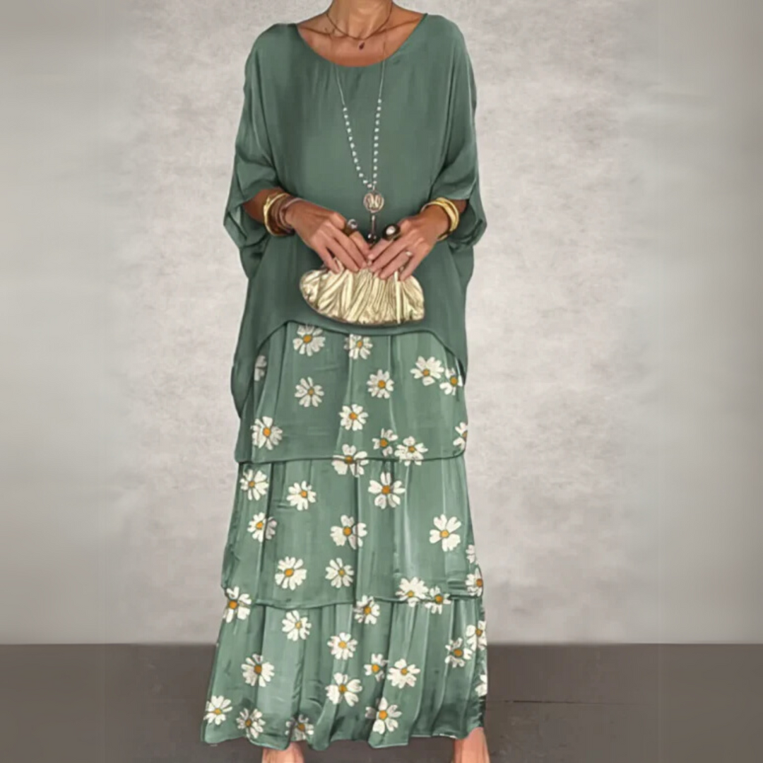 Kali™ | Elegant Lang Flodende Kjole