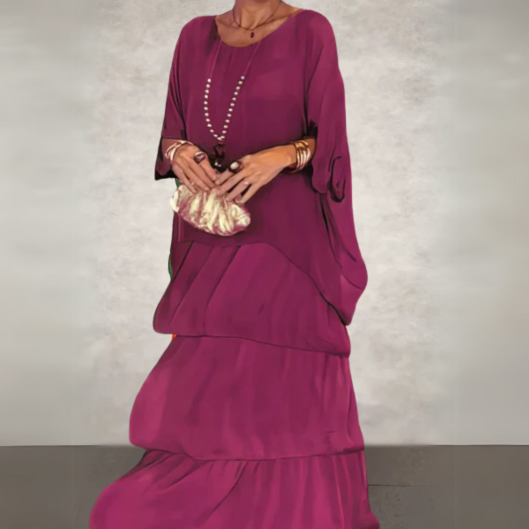 Kali™ | Elegant Lang Flodende Kjole