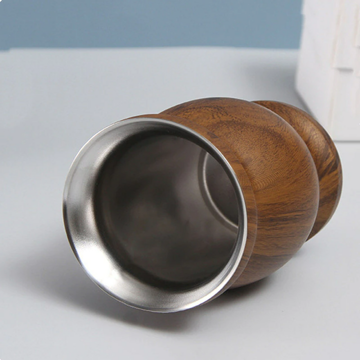 Yerba Mate Kop med Dobbeltvægget Isolering og Komfortabelt Greb