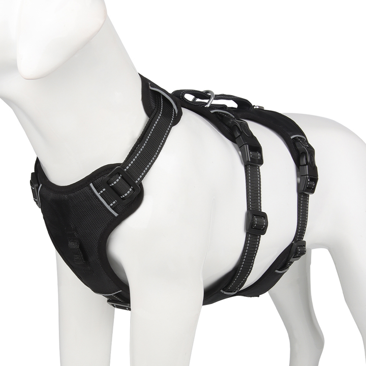 Reflekterende Justerbar Anti-Træk Hundesele i Nylon