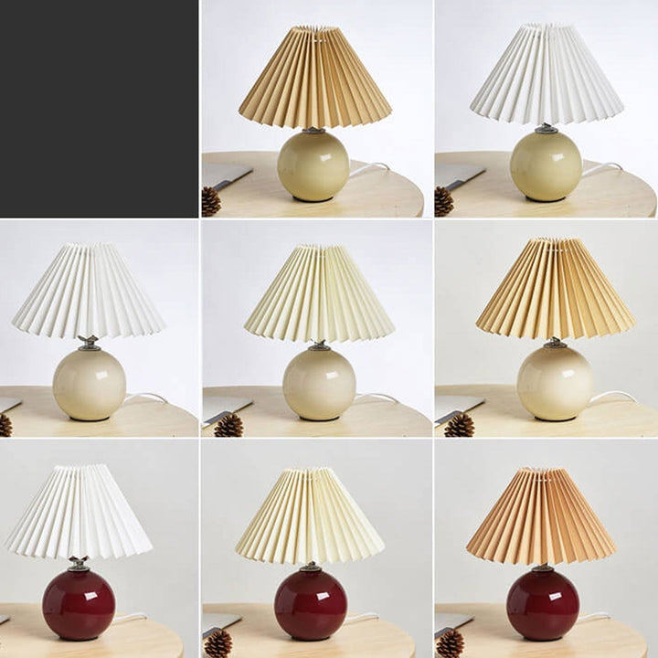 Moderne Keramisk Bordlampe i Flere Farver