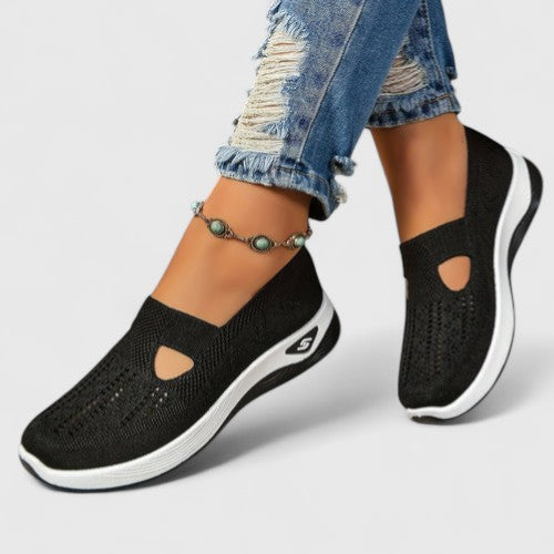 Regine | Dame Slip-On Åndbare Mesh-Gå-Sneakers